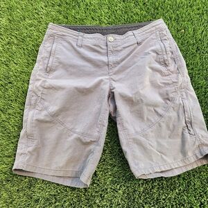 Kuhl Womens Shorts Size 14 Casual Gray Shorts Outdoors Hiking Camping Pockets